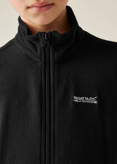 Regatta Black Kids King II Anti-Pill Symmetry Fleece (3-16 Years)
