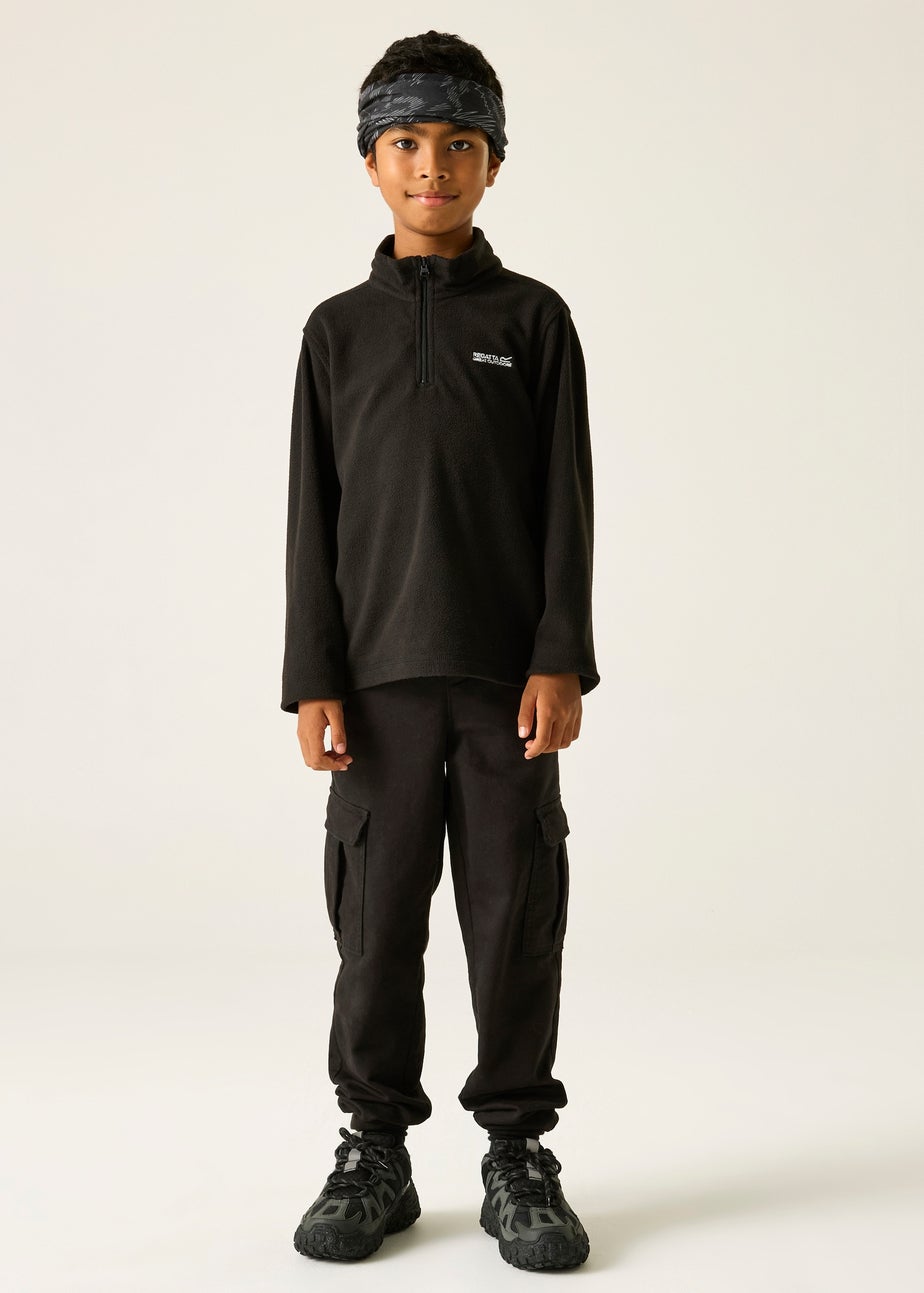 Regatta Black/ Black Kids Hot Shot II Anti-Pill Symmetry Fleece (3-16 Years)
