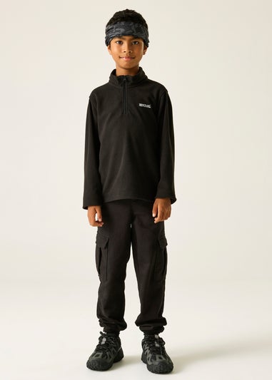 Regatta Black/ Black Kids Hot Shot II Anti-Pill Symmetry Fleece (3-16 Years)