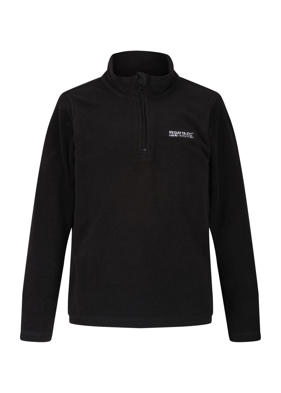 Regatta Black/ Black Kids Hot Shot II Anti-Pill Symmetry Fleece (3-16 Years)