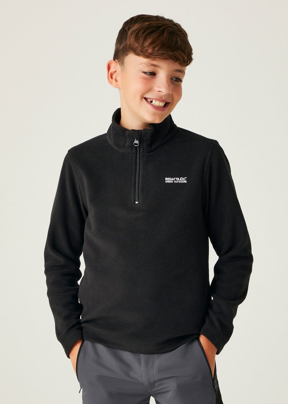 Regatta Black/ Black Kids Hot Shot II Anti-Pill Symmetry Fleece (3-16 Years)