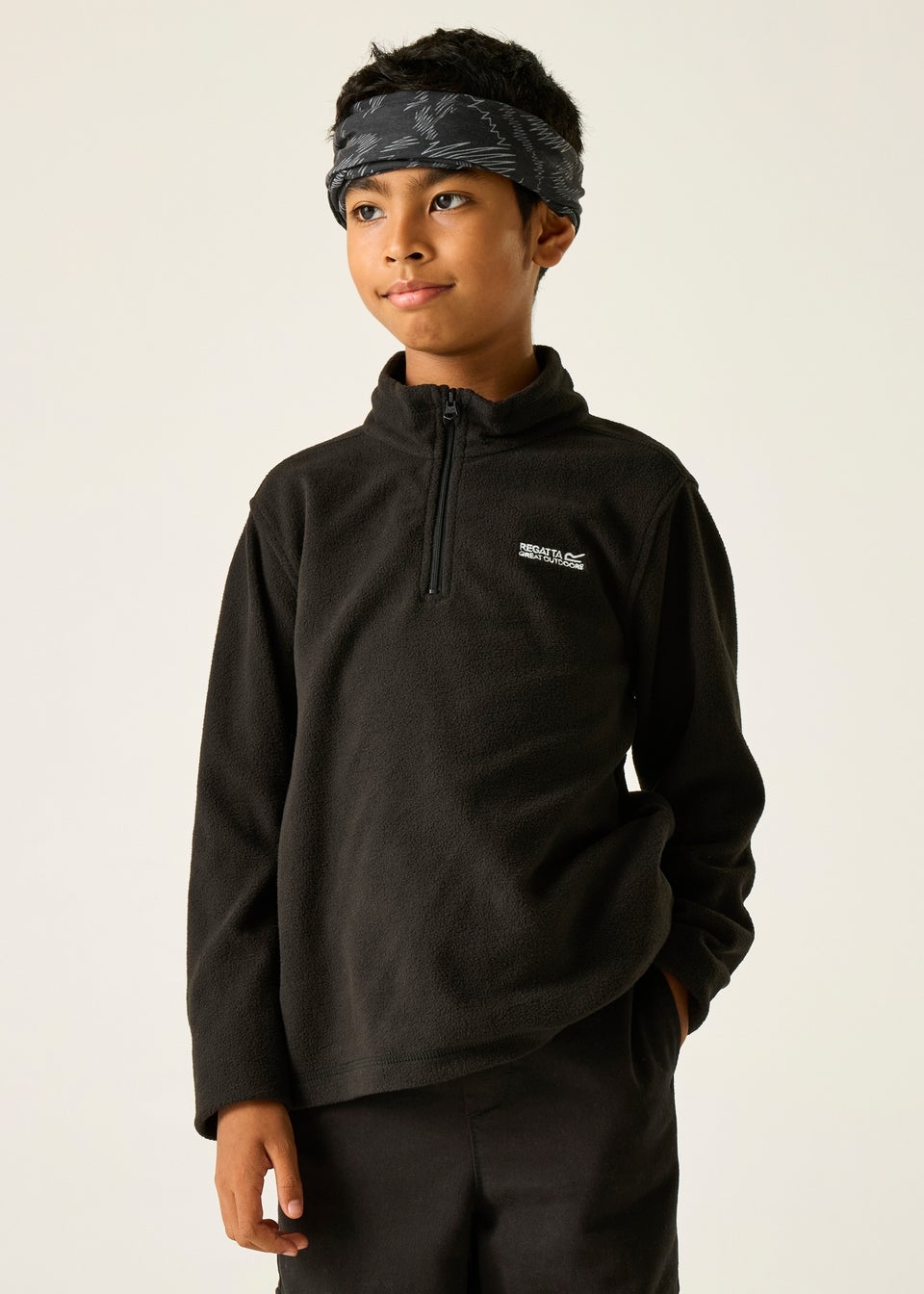 Regatta Black/ Black Kids Hot Shot II Anti-Pill Symmetry Fleece (3-16 Years)