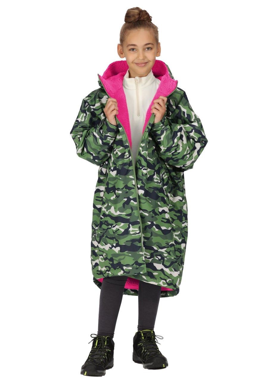 Regatta Cactus Camouflage Kids' Junior Waterproof Hydrofort Robe (3-13 Years)