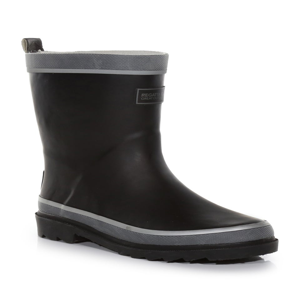 Regatta Black Kids' Foxfire Reflective Wellies