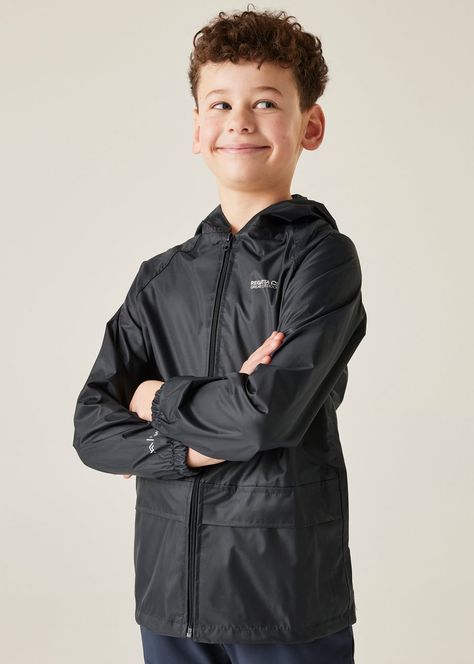 Regatta Navy Kids Stormbreak Waterproof Hydrofort Jacket (3-16 Years)