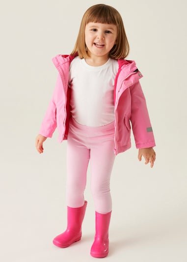 Regatta Pink Multi Kids' Animal Rainy Day Waterproof Insulated Jacket (6-72 months)