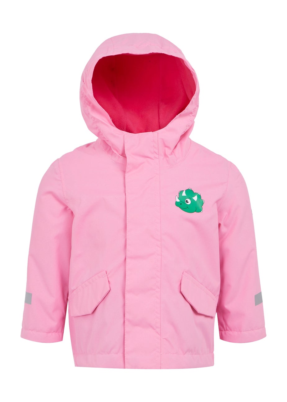 Regatta Pink Multi Kids' Animal Rainy Day Waterproof Insulated Jacket (6-72 months)