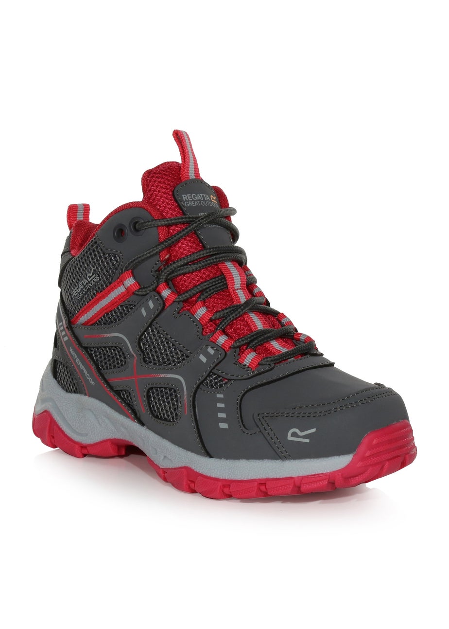 Regatta Granite Pink Potion Kids' Vendeavour Waterproof Isotex Walking Boots