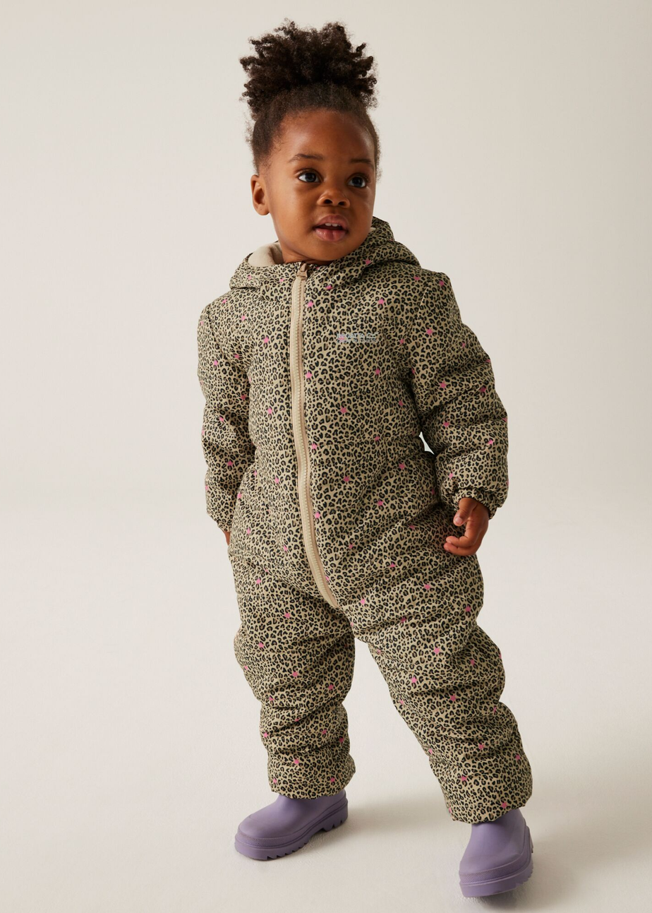 Regatta Hessian Ditsy Animal Kids' Penrose Puddle Suit Matalan