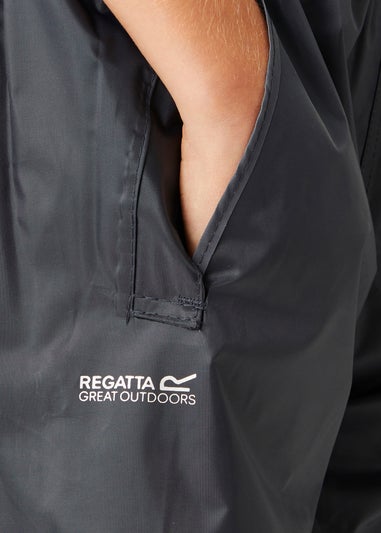 Regatta Navy Kids Stormbreak Waterproof Hydrofort Overtrousers (3-16 Years)