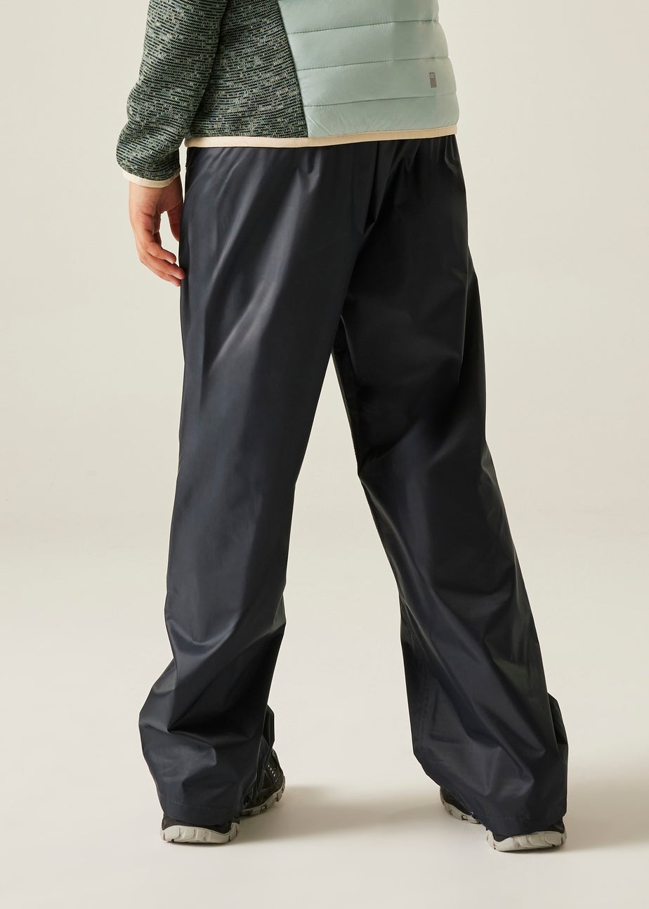 Regatta Navy Kids Stormbreak Waterproof Hydrofort Overtrousers (3-16 Years)
