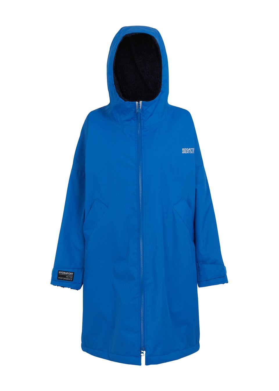 Regatta Oxford Cobalt Kids Junior Waterproof Hydrofort Robe (3-13 Years)