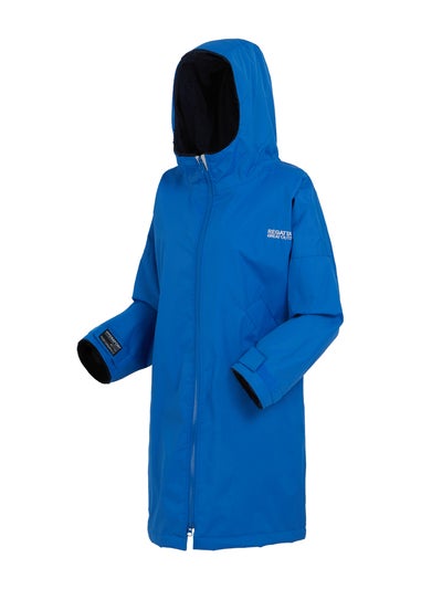 Regatta Oxford Cobalt Kids Junior Waterproof Hydrofort Robe (3-13 Years)