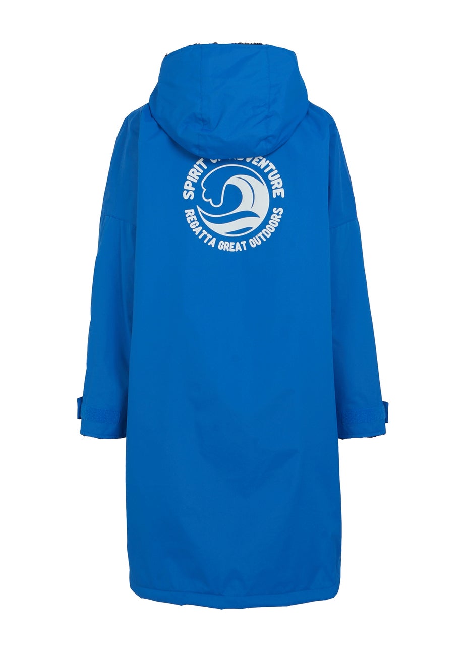 Regatta Oxford Cobalt Kids Junior Waterproof Hydrofort Robe (3-13 Years)