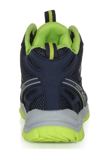 Regatta Navy Lime Punch Kids Vendeavour Waterproof Isotex Walking Boots