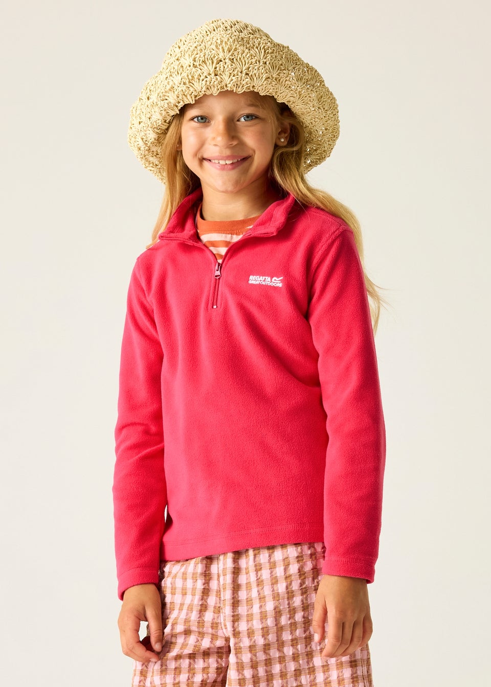 Regatta Pink Kids Hot Shot II Anti-Pill Symmetry Fleece (3-16 Years)