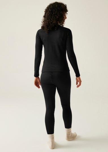 Regatta Black Women's Thermal Base Layer Set