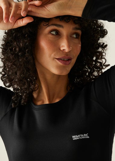 Regatta Black Women's Thermal Base Layer Set