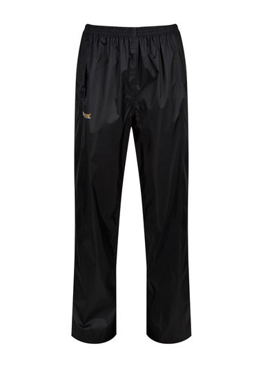 Regatta Black Pack It Waterproof Breathable Isolite Over Trousers