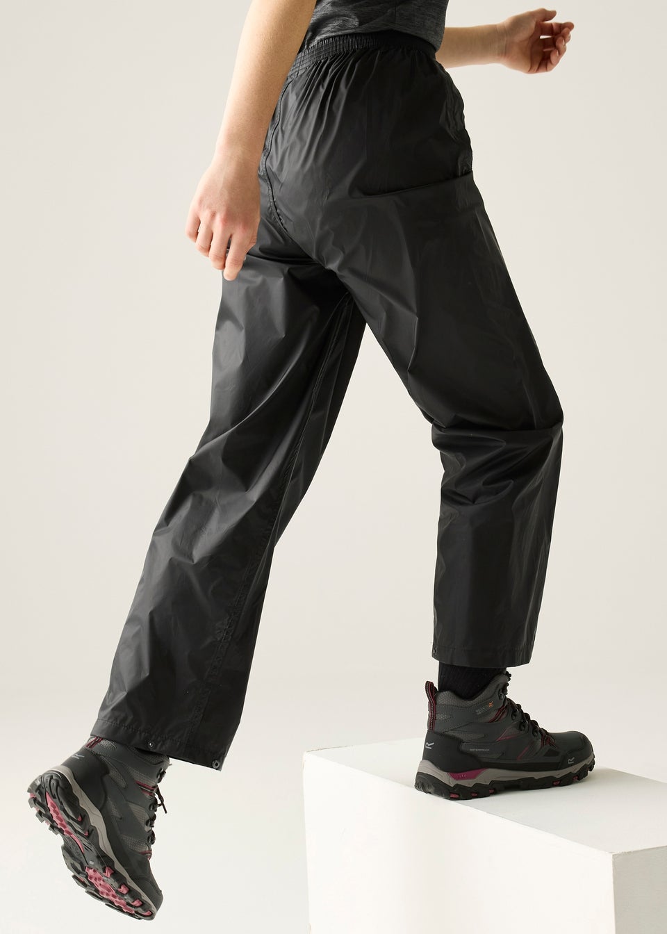 Regatta Black Pack It Waterproof Breathable Isolite Over Trousers
