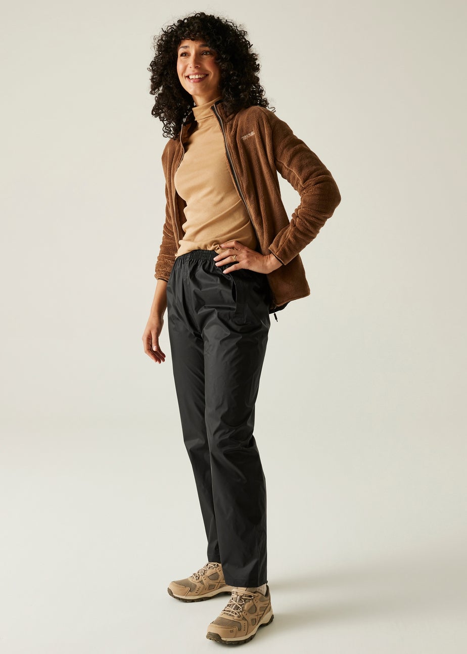 Regatta Black Pack It Waterproof Breathable Isolite Over Trousers