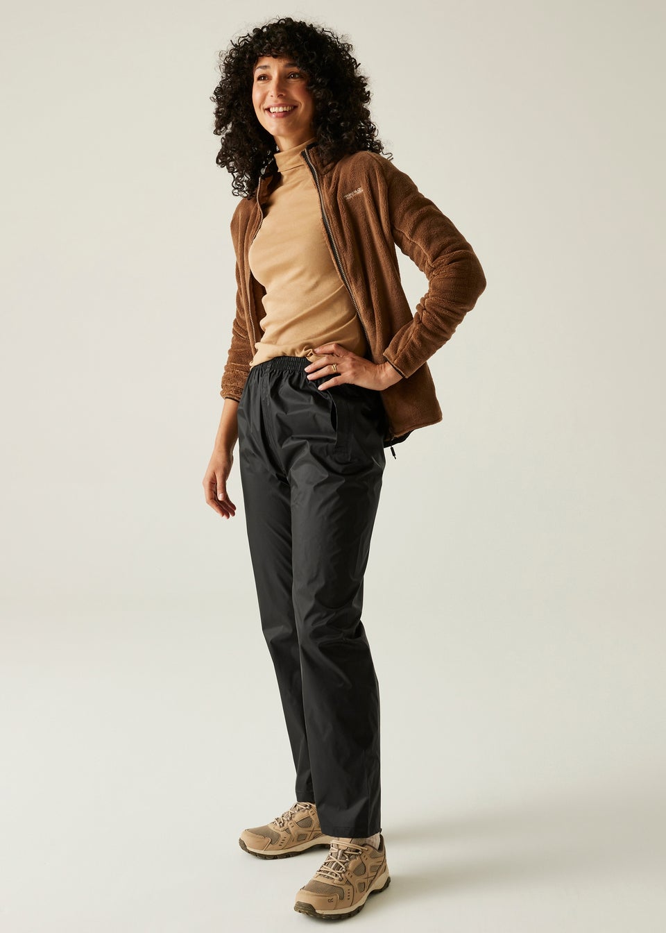 Regatta Black Pack It Waterproof Breathable Isolite Over Trousers