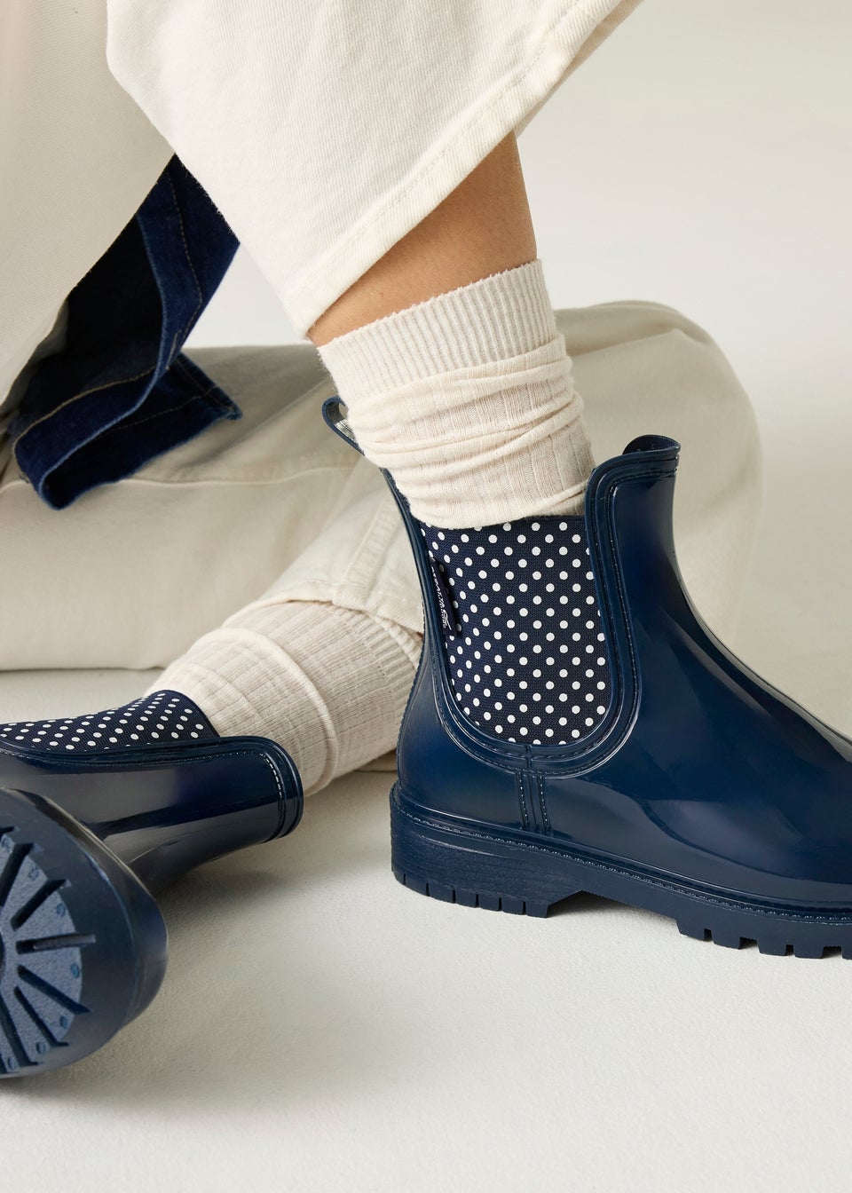 Regatta Navy White Sand Lady Harriett II Wellies