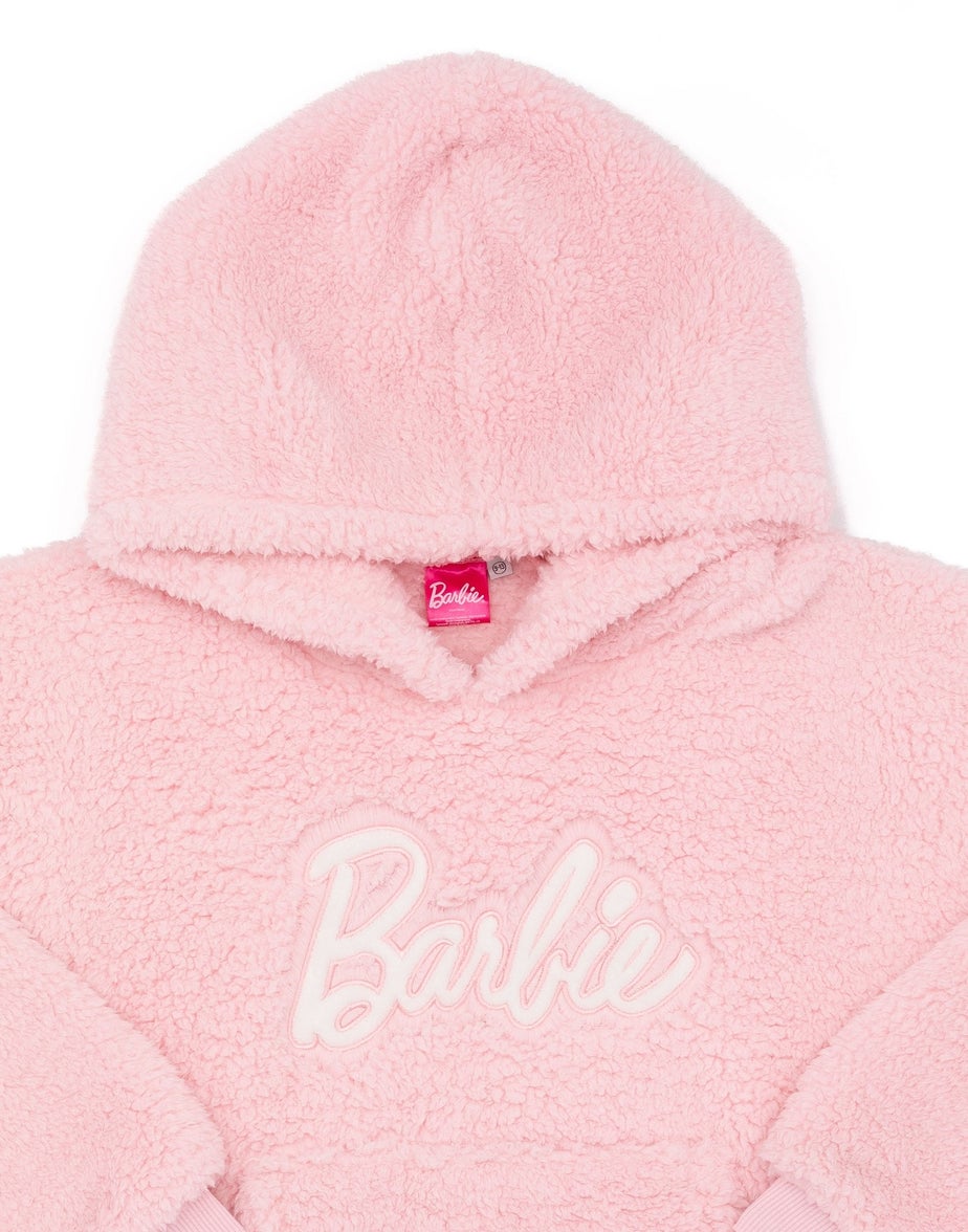 Vanilla Underground Barbie Girls Pink Logo Blanket Hoodie (6 - 13 Years)