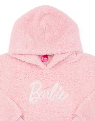 Vanilla Underground Barbie Girls Pink Logo Blanket Hoodie (6 - 13 Years)