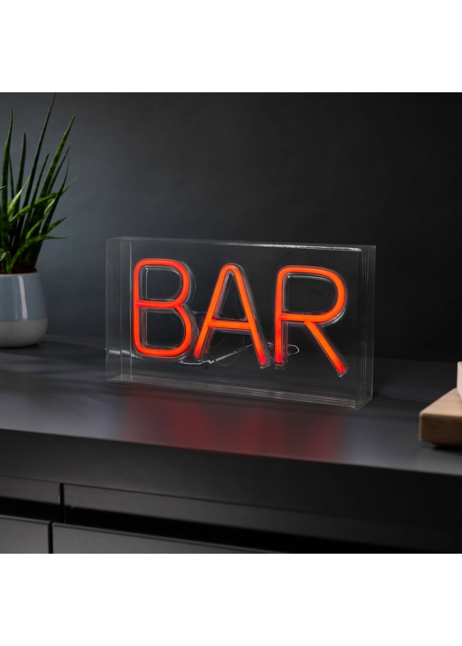 RED5 Clear Boxed Neon Effect Bar Light