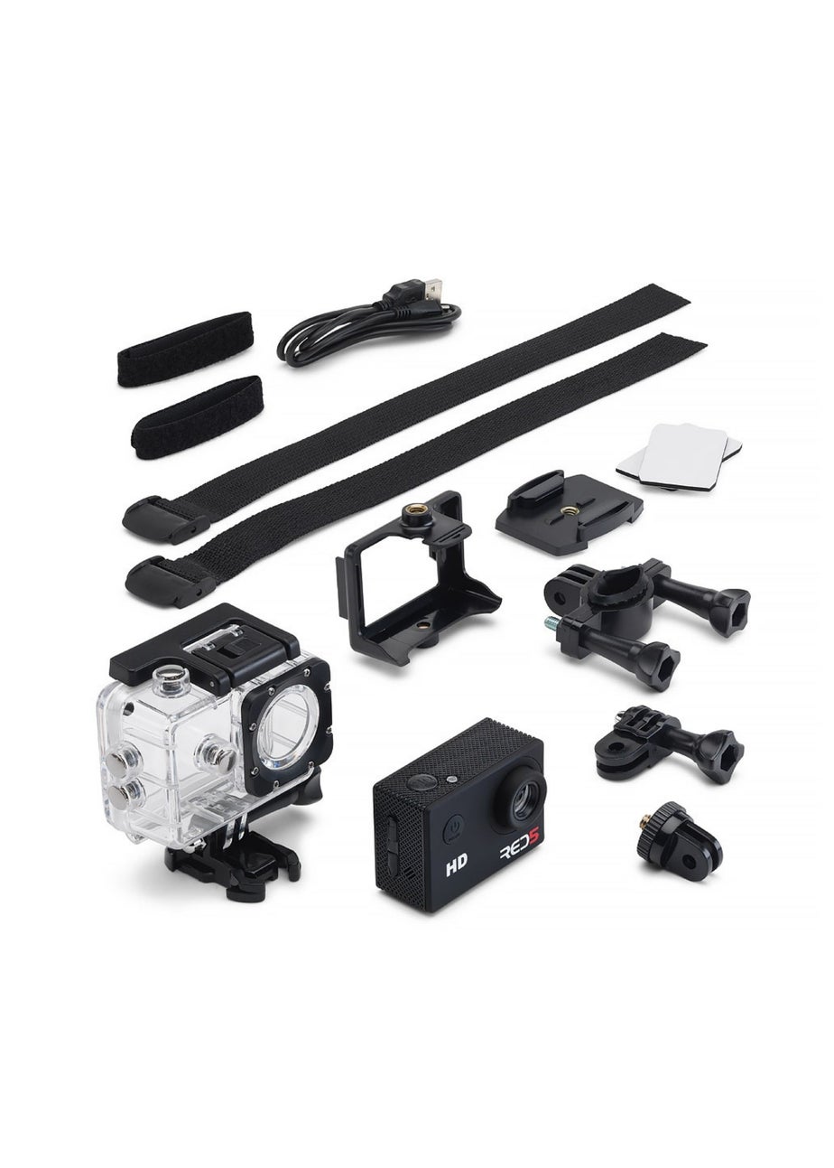 RED5 Black Action Camera Water Proof