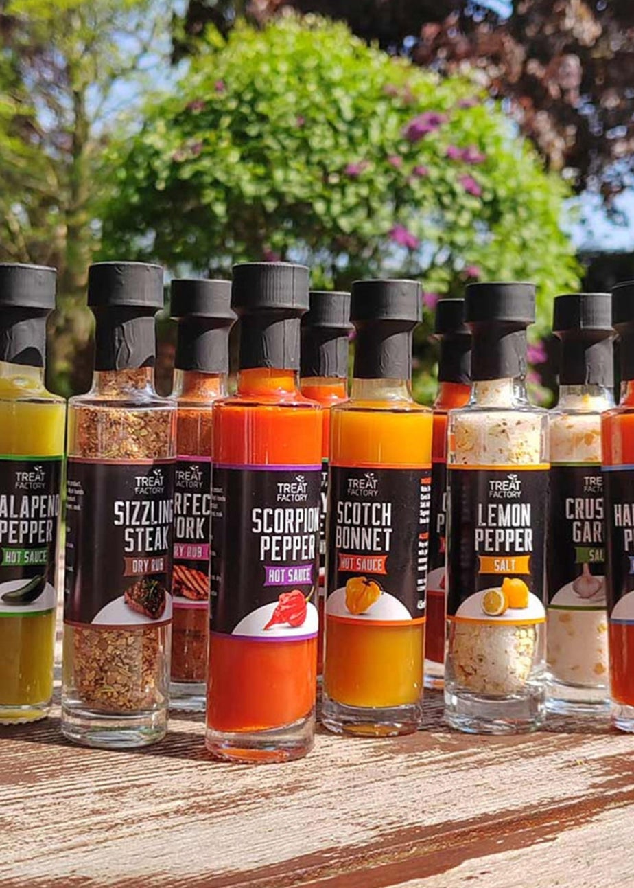 Treat Factory Multi Hot Sauce and Rubs 12 pack