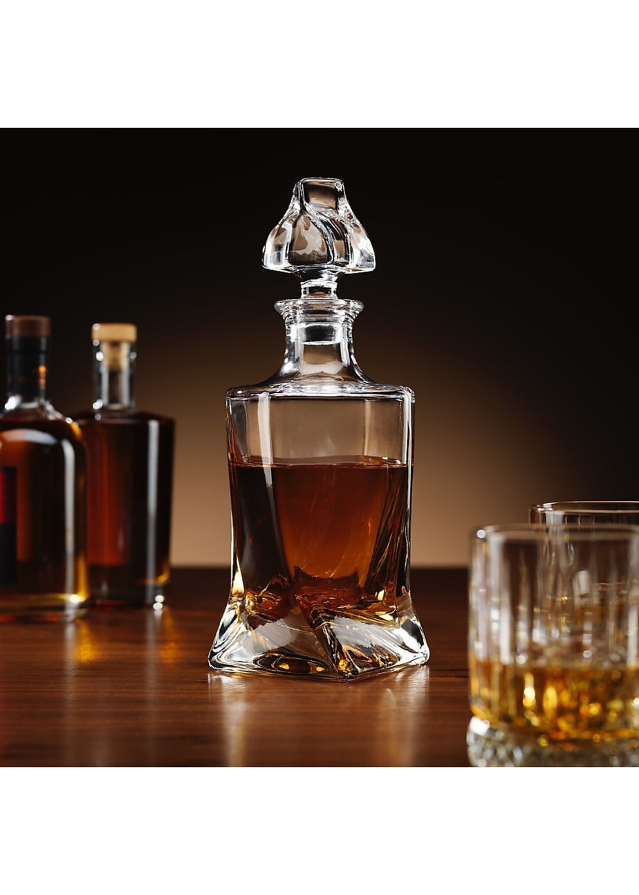 Connoisseur Creations Clear Twisted Decanter