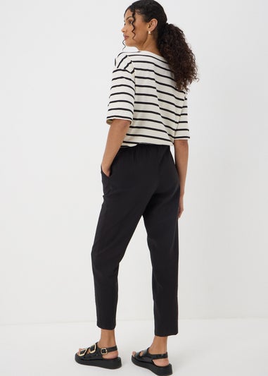 Papaya Petite Black Tapered Trousers