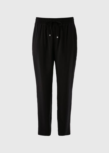 Papaya Petite Black Tapered Trousers