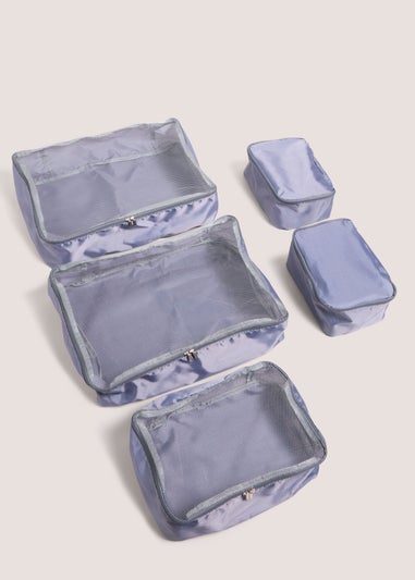 5 Pack Grey Packing Cubes