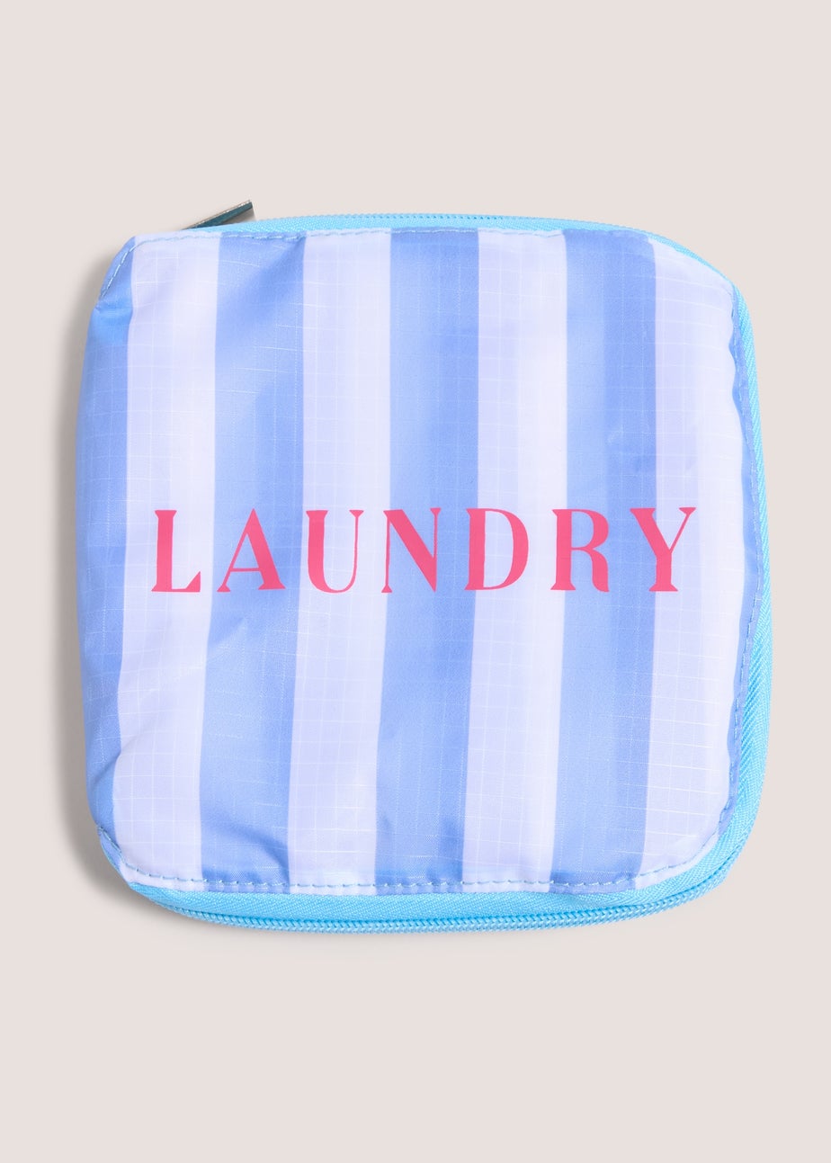 Blue Stripe Laundry Bag