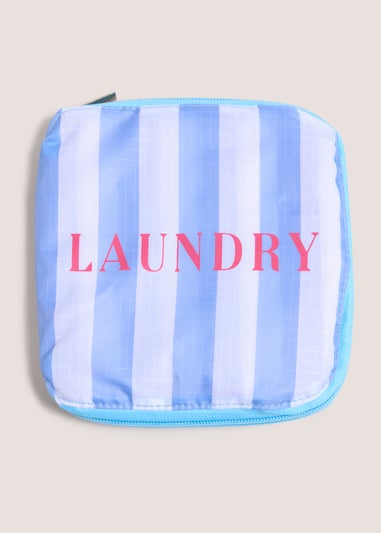 Blue Stripe Laundry Bag