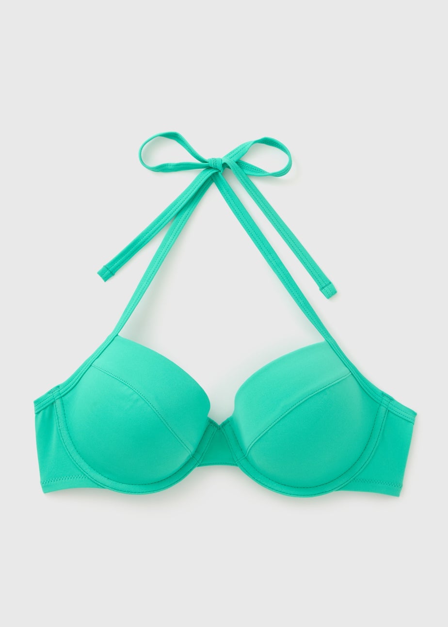 Green Padded Bikini Top
