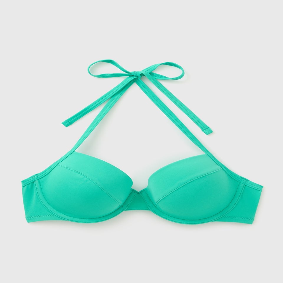 Green Padded Bikini Top