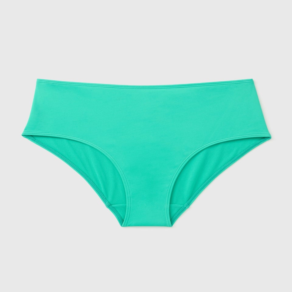 Green High Waist Bikini Bottoms