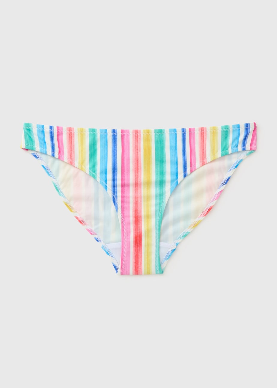 Multicolour Stripe Bikini Bottoms