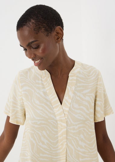 Brown Animal Popover Tunic