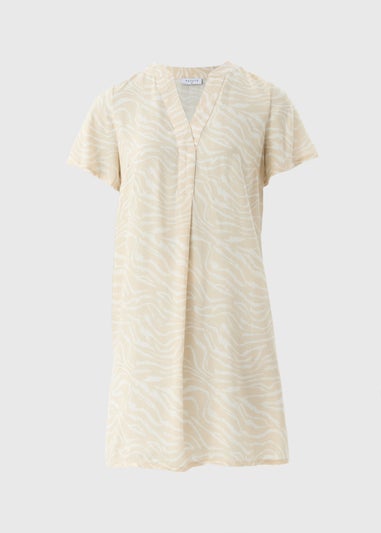 Brown Animal Popover Tunic