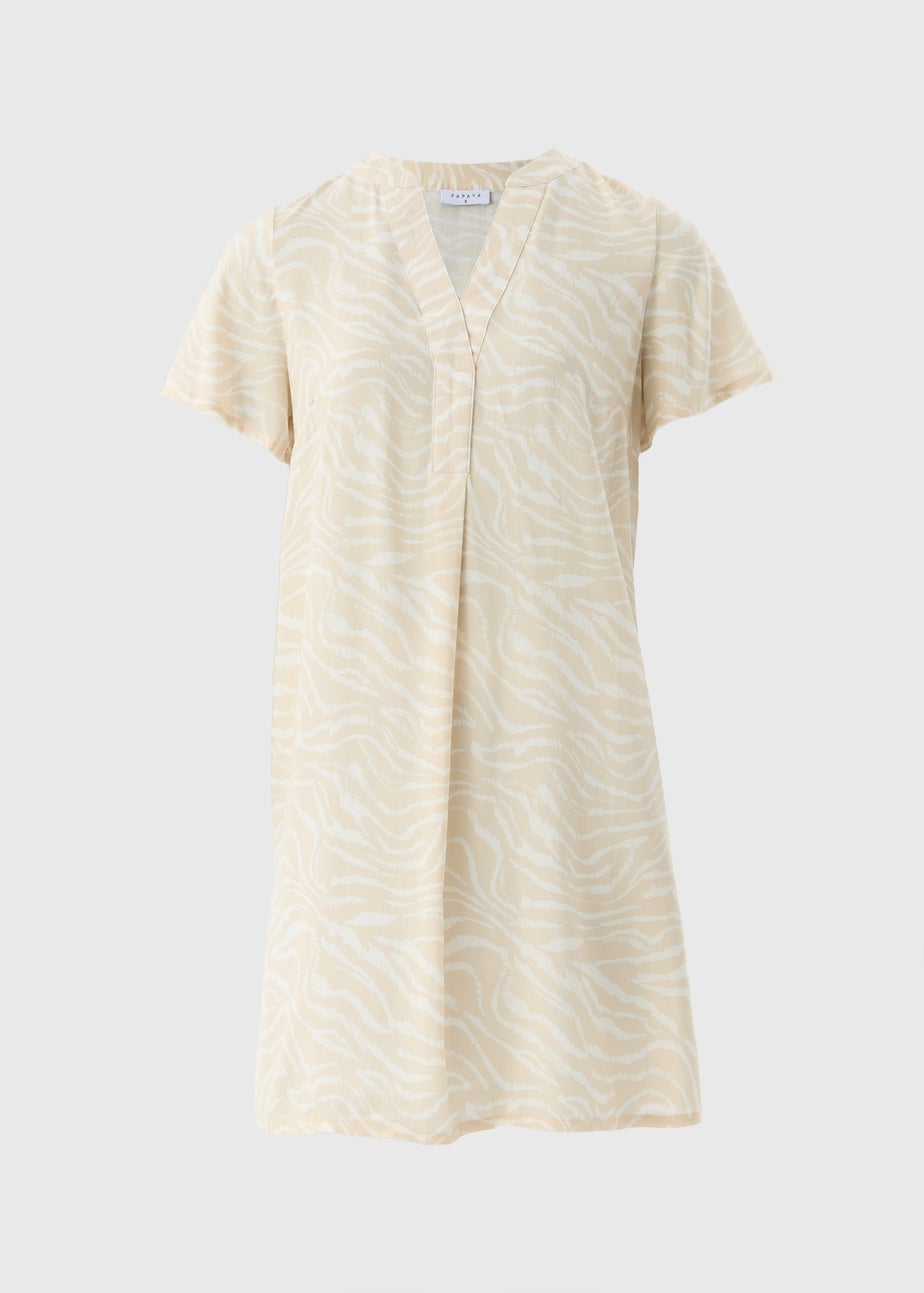 Brown Animal Popover Tunic