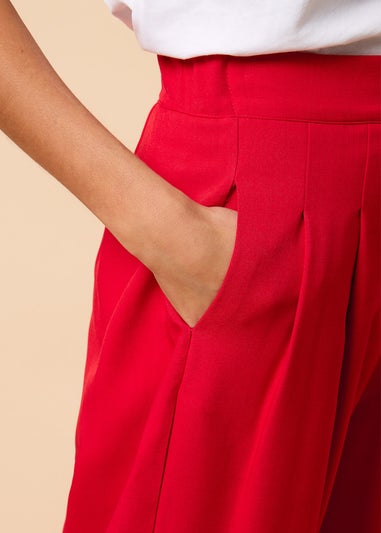Little Mistress Red Co Ord Wide Leg Trousers By Vicky Pattison