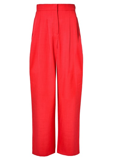 Little Mistress Red Co Ord Wide Leg Trousers By Vicky Pattison