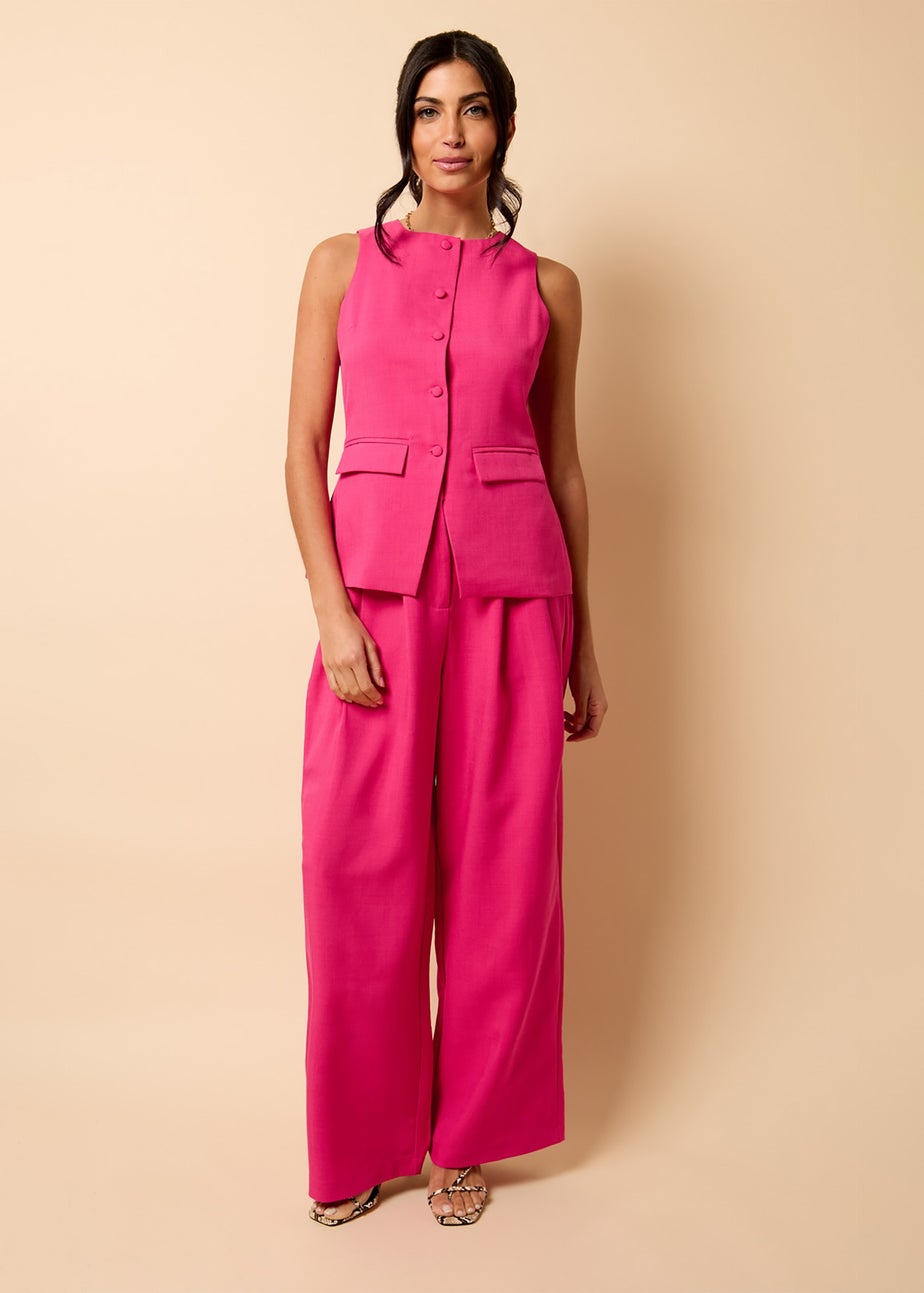Little Mistress Pink Co Ord Waistcoat By Vicky Pattison