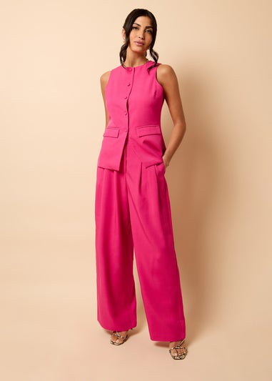 Little Mistress Pink Co Ord Wide Leg Trousers By Vicky Pattison