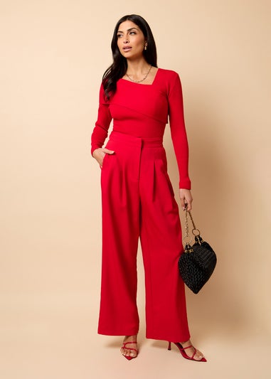 Little Mistress Red Knit Top by Vicky Pattison